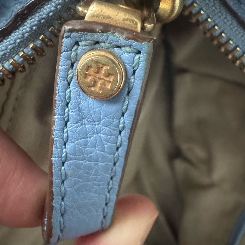 Tory Burch Tote Bag Light Blue Leather - Picture 17 of 17